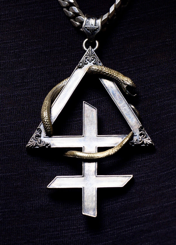 Behemoth Snake Triangle Pendant