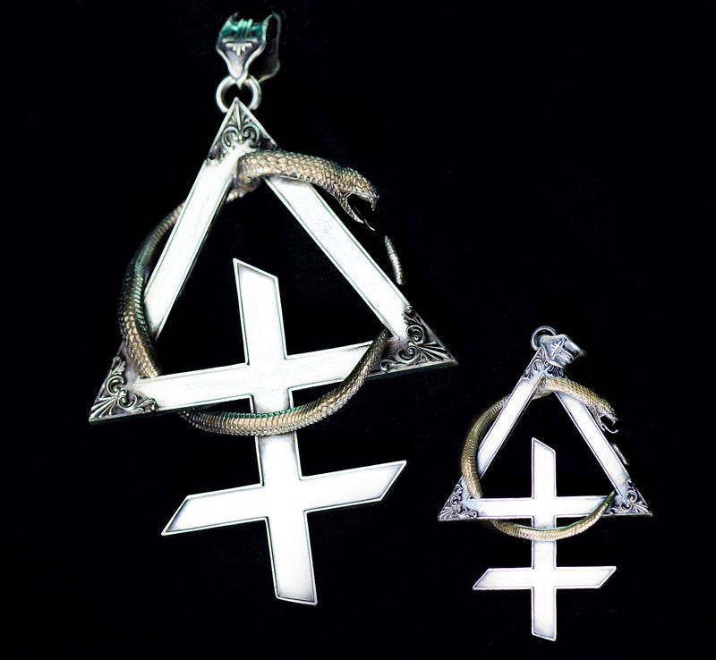 Behemoth Snake Triangle Pendant