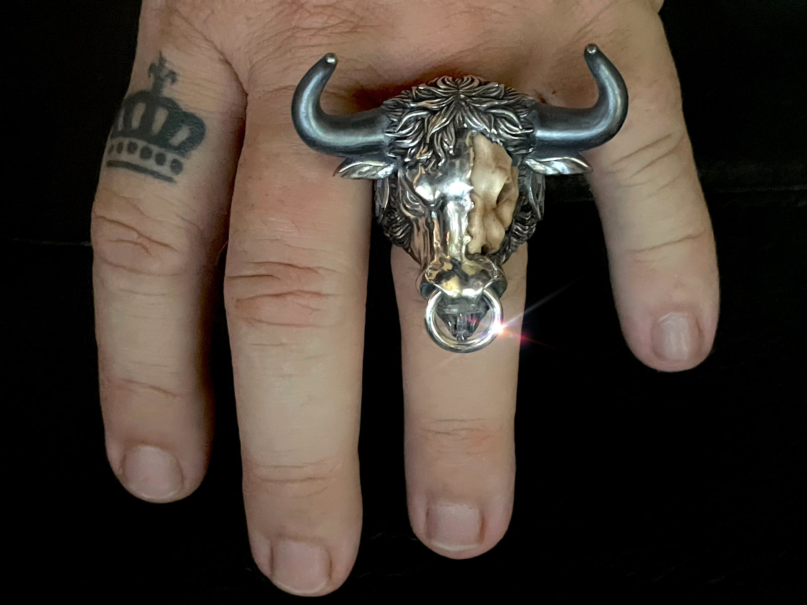 HELL BULL スモールウイングドラゴンシルバーリング19号 HELL BULL スモールウイングドラゴンシルバーリング19号
