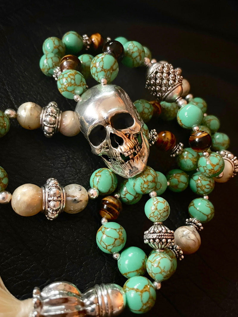 Day of the Dead Halloween Skull Necklace – Sweet Romance Jewelry